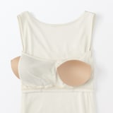 婦人　無染色カップ入りタンクトップ