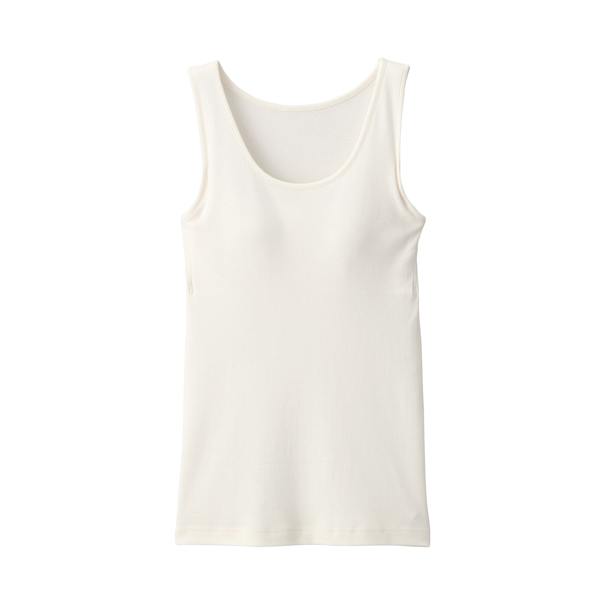 婦人　無染色カップ入りタンクトップ