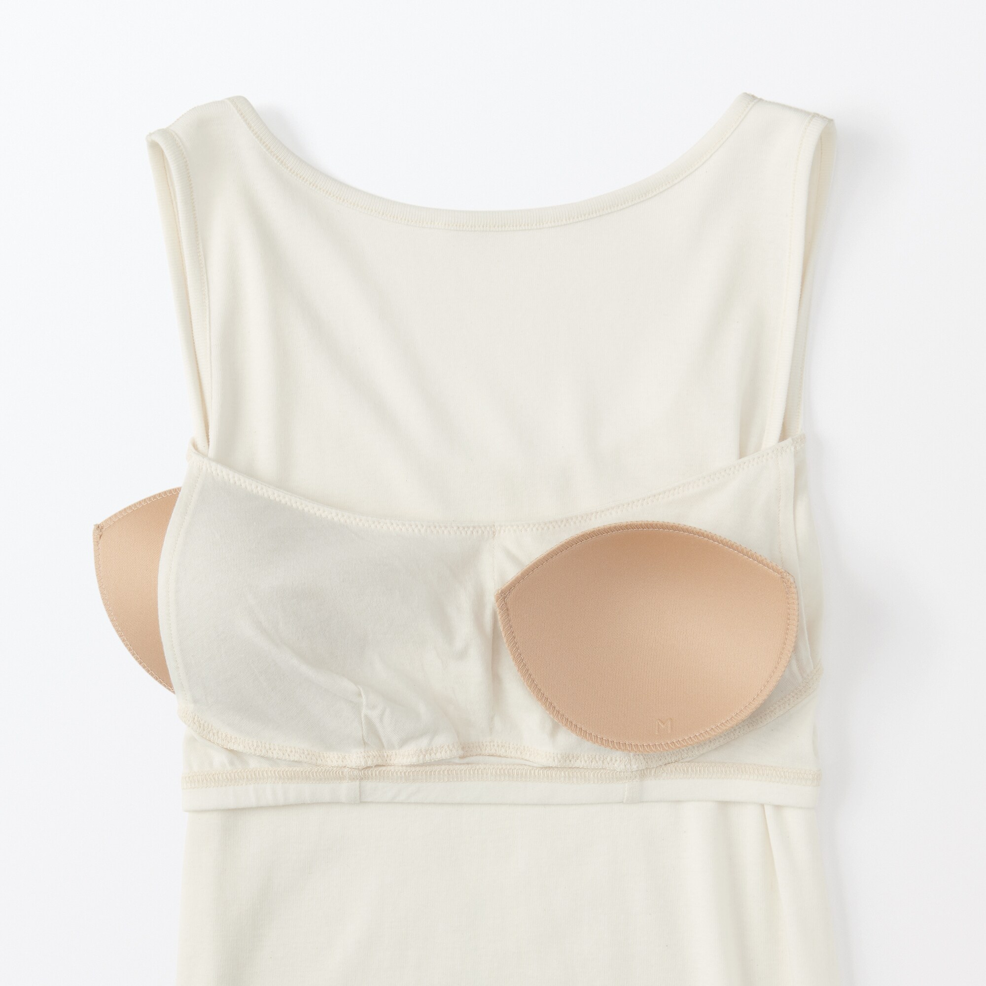 婦人　無染色カップ入りタンクトップ