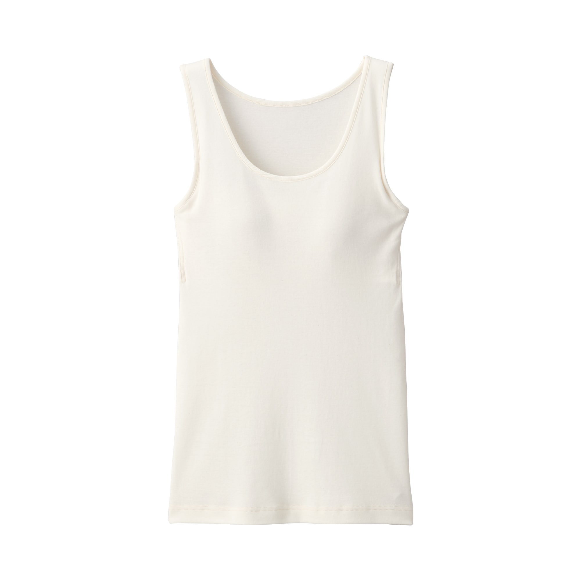 婦人　無染色カップ入りタンクトップ