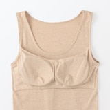 婦人　無染色カップ入りタンクトップ