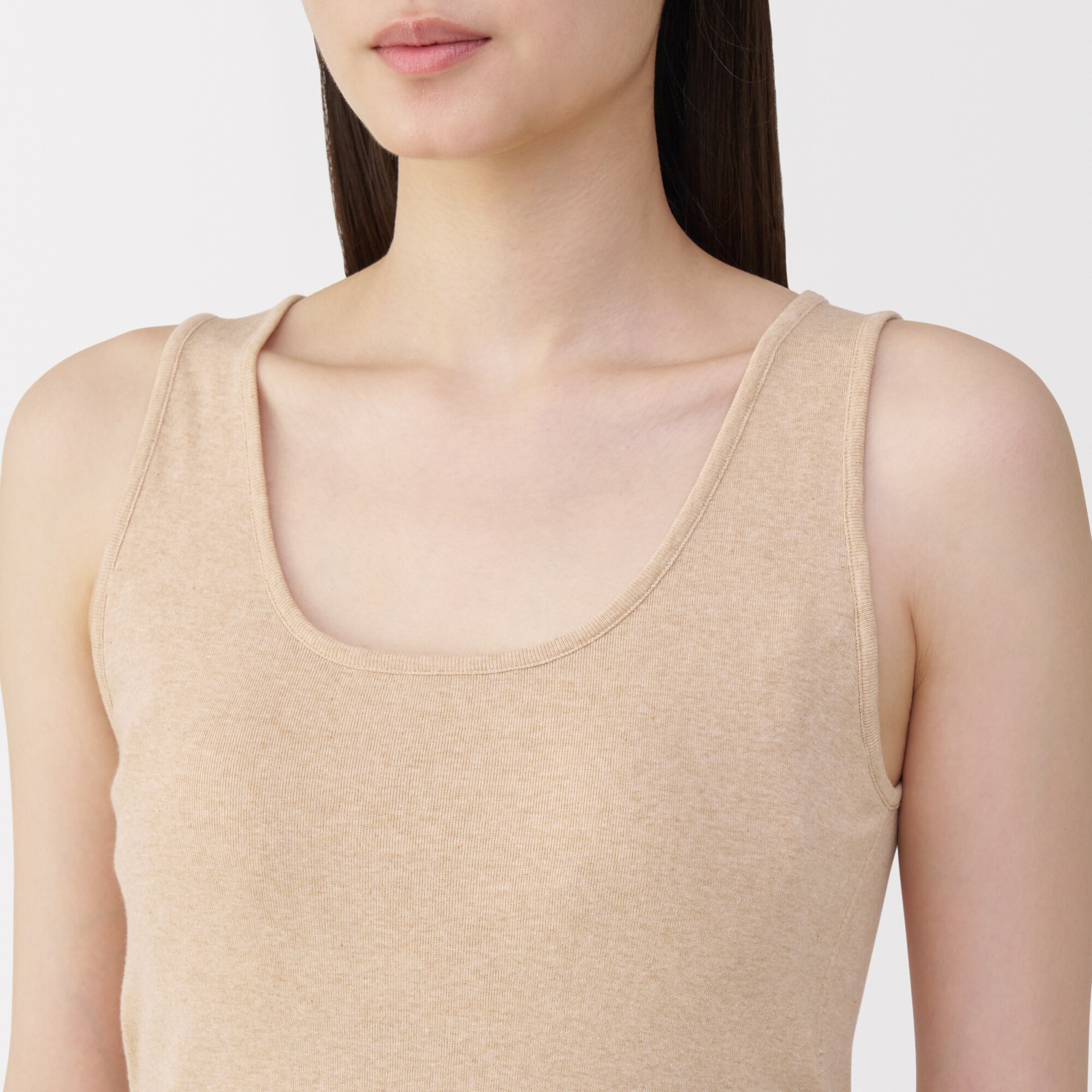 婦人　無染色カップ入りタンクトップ