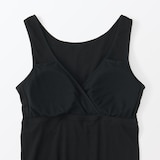 婦人　【マタニティ】シルク混パターンメッシュ授乳に便利なブラタンクトップ