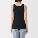 婦人　【マタニティ】シルク混パターンメッシュ授乳に便利なブラタンクトップ