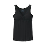 婦人　【マタニティ】シルク混パターンメッシュ授乳に便利なブラタンクトップ