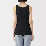 婦人　【マタニティ】シルク混パターンメッシュ授乳に便利なブラタンクトップ