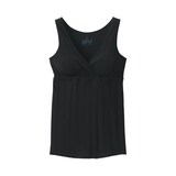 婦人　【マタニティ】シルク混パターンメッシュ授乳に便利なブラタンクトップ