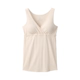 婦人　【マタニティ】シルク混パターンメッシュ授乳に便利なブラタンクトップ