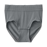 婦人　なめらかレース付きハイライズショーツ