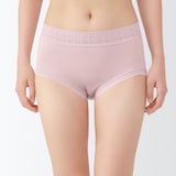 婦人　なめらかレース付きハイライズショーツ