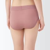 婦人　なめらかレース付きハイライズショーツ