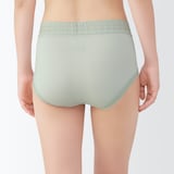 婦人　なめらかレース付きハイライズショーツ