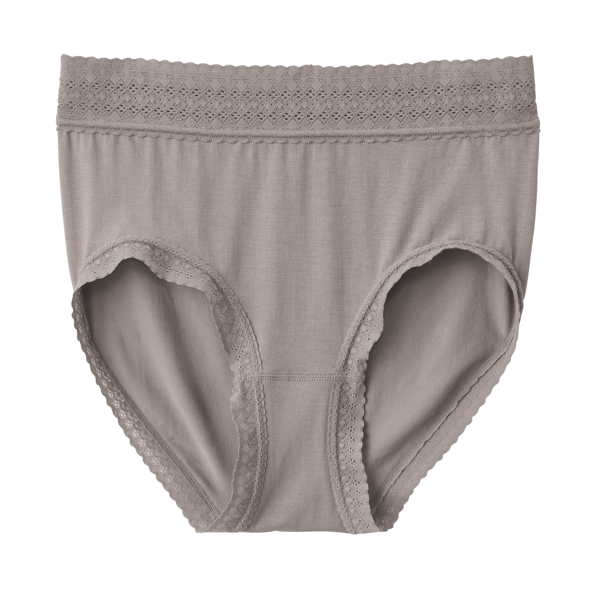 婦人　なめらかレース付きハイライズショーツ