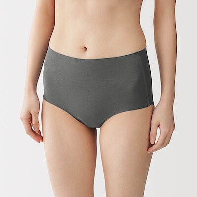 婦人　どこにも縫い目がないハイライズショーツ