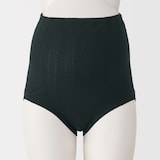 婦人　【マタニティ】シルク混パターンメッシュショーツロングタイプ