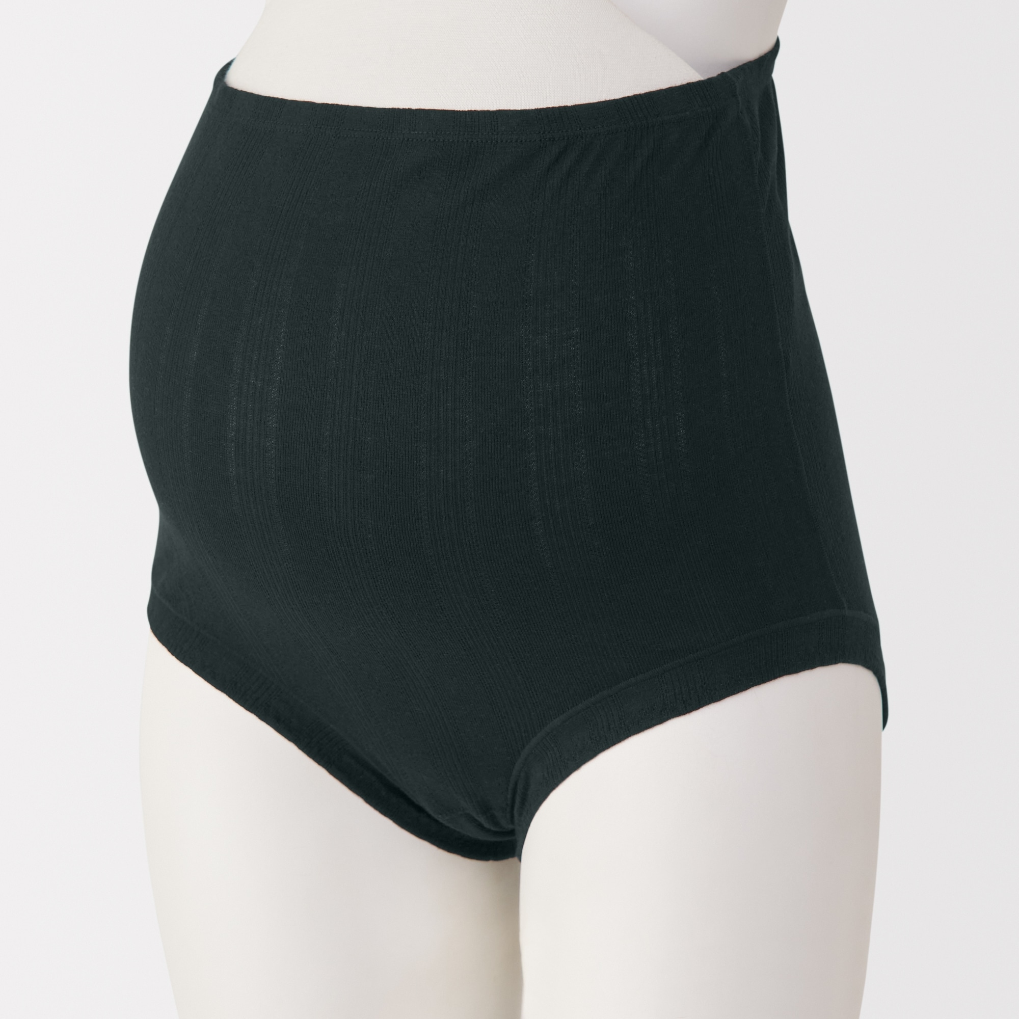 婦人　【マタニティ】シルク混パターンメッシュショーツロングタイプ