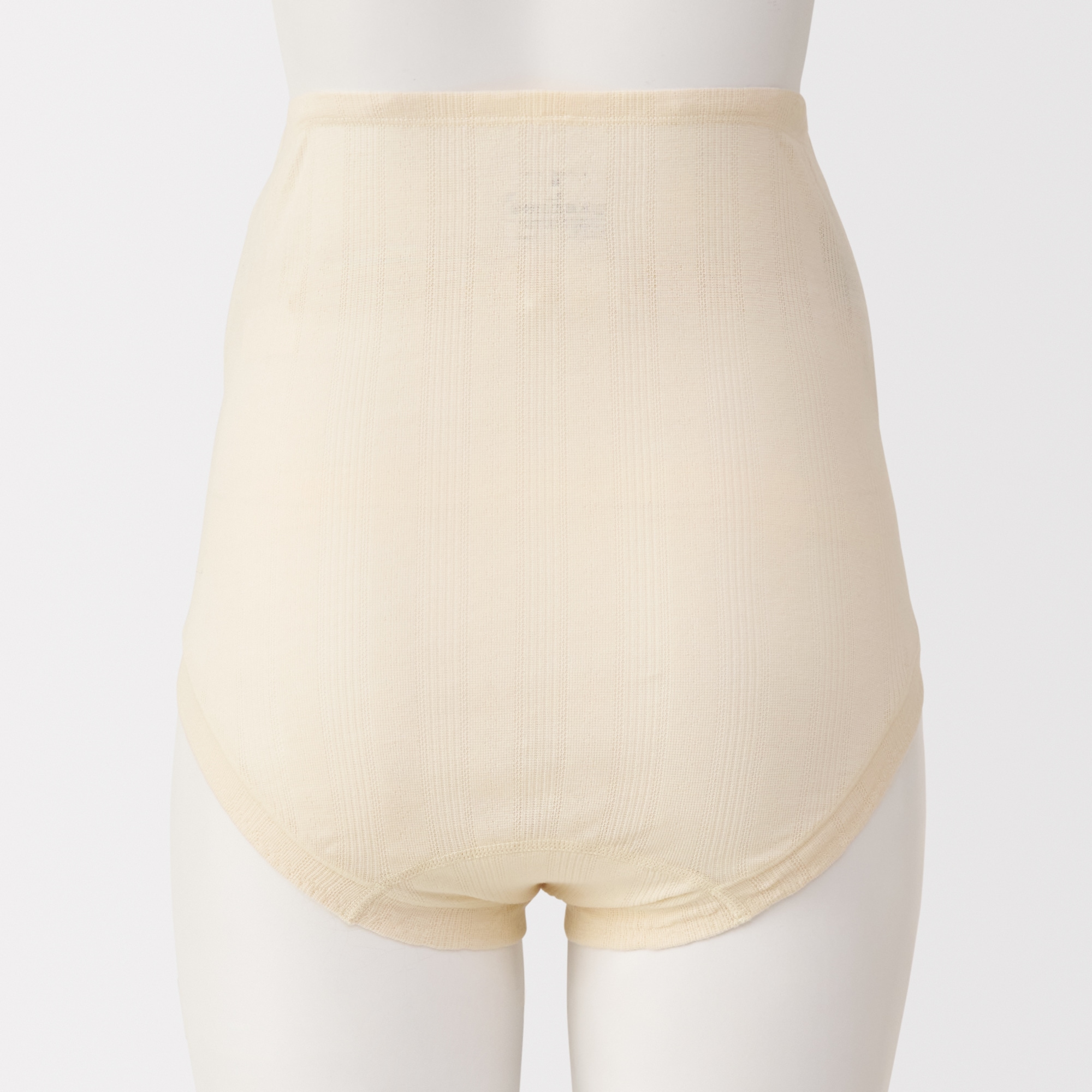 婦人　【マタニティ】シルク混パターンメッシュショーツロングタイプ