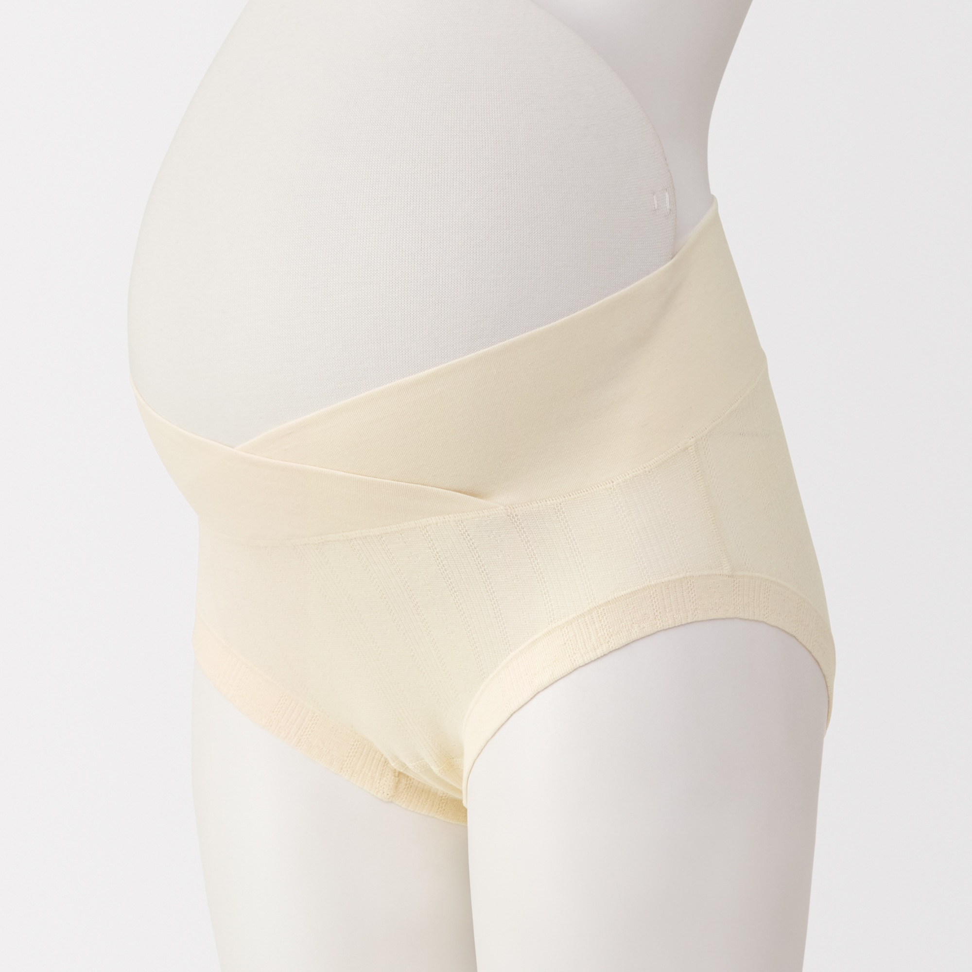 婦人　【マタニティ】シルク混パターンメッシュショーツショートタイプ