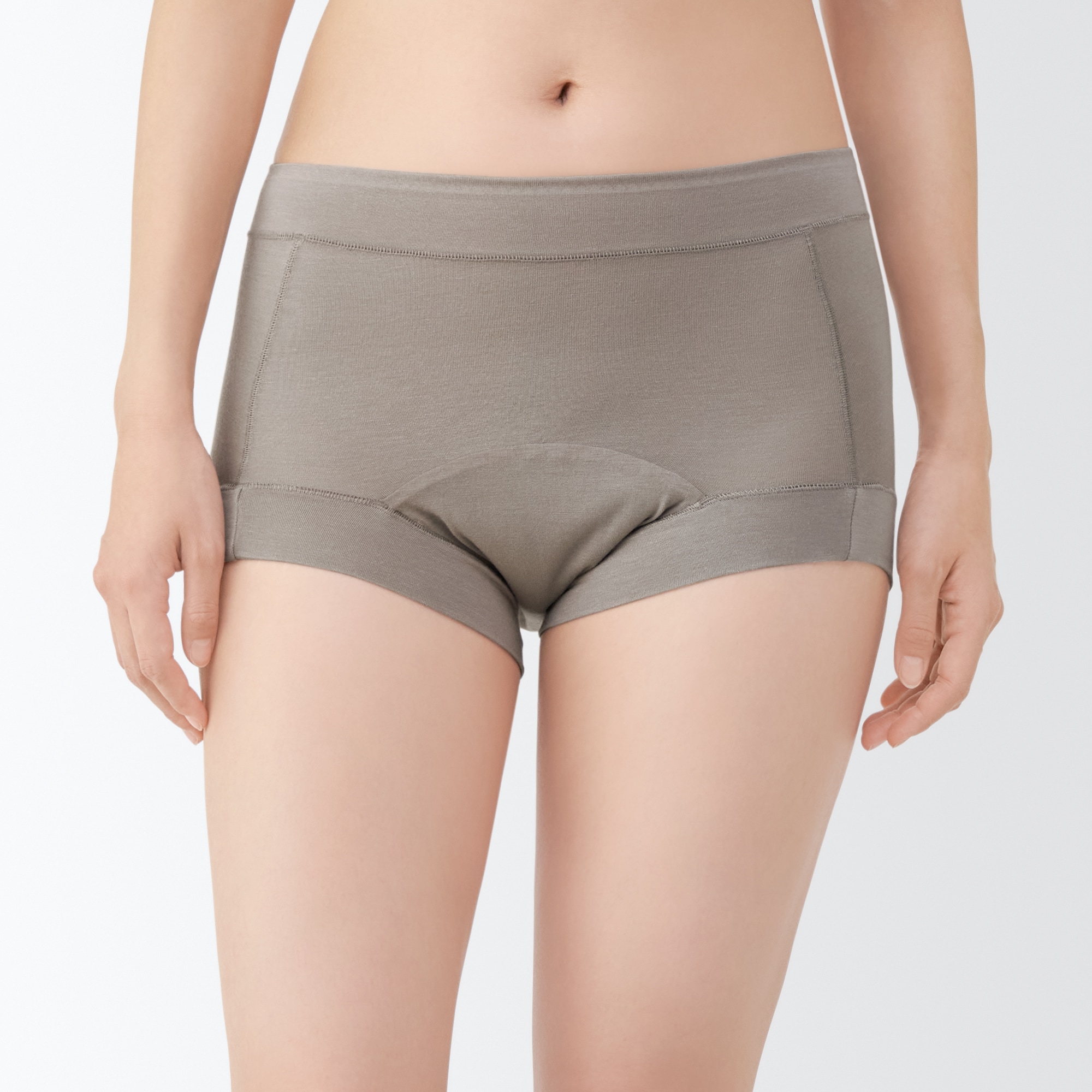 無印良品　吸水サニタリーショーツ　M ベージュ4枚 婦人 なめらか伝い漏れ軽減吸水サニタリーショーツ | 無印良品