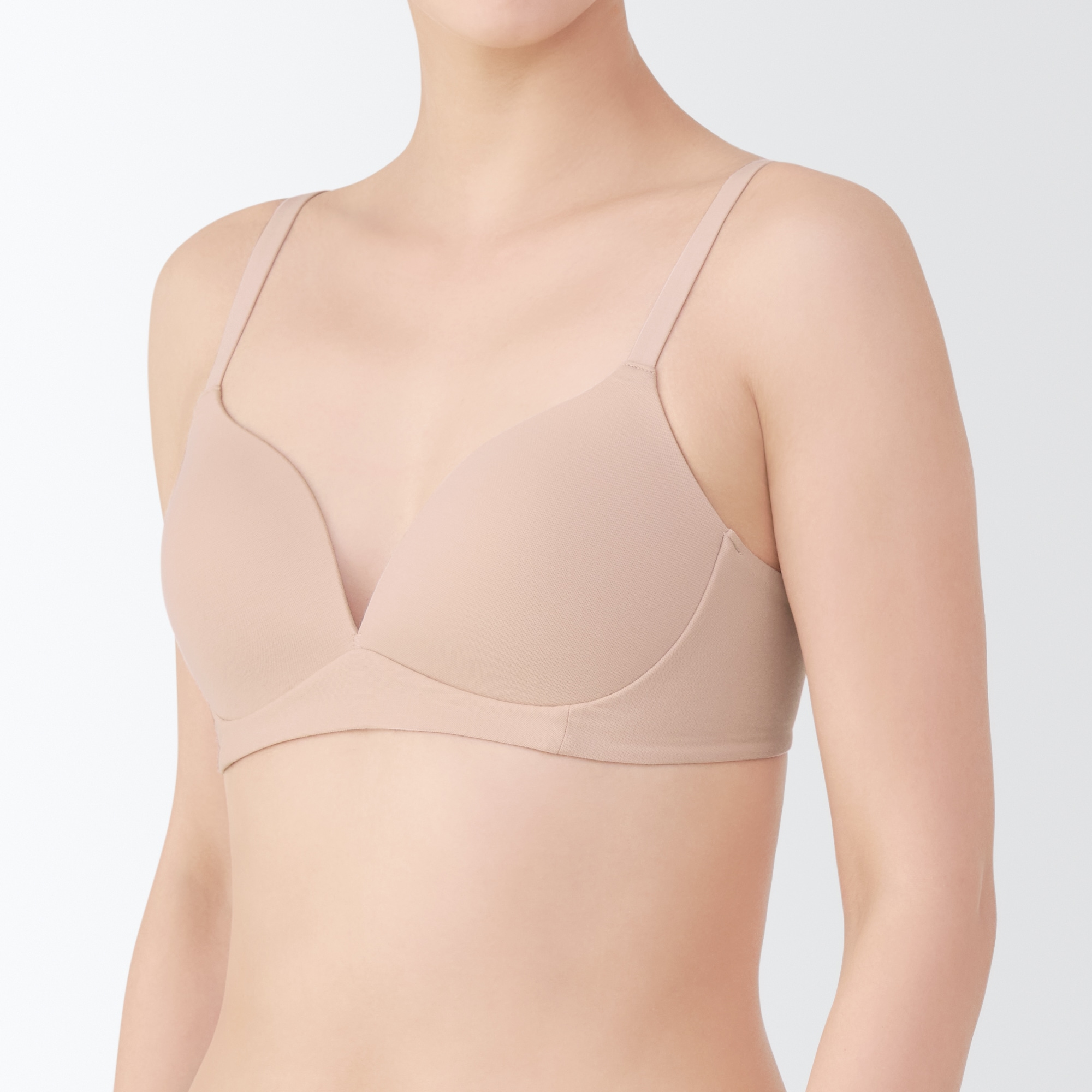 婦人 ノンワイヤーモールド ホックのないブラジャー | 無印良品