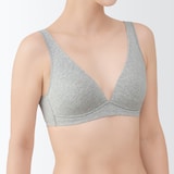 婦人　ノンワイヤープランジブラジャー