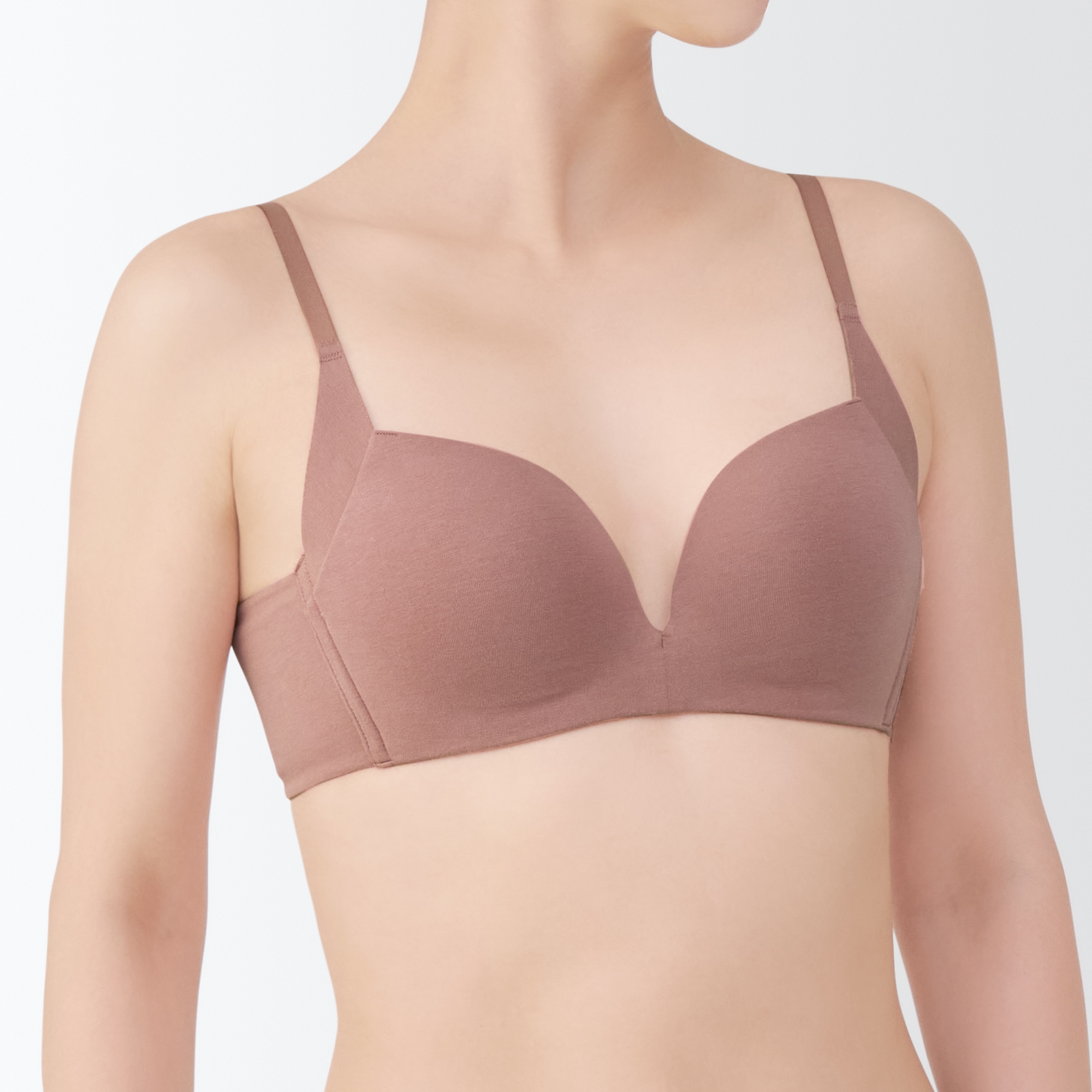 婦人 ノンワイヤー胸の形を整えるブラジャー | 無印良品