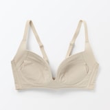 婦人　ノンワイヤー胸の形を整えるブラジャー　プラスサイズ