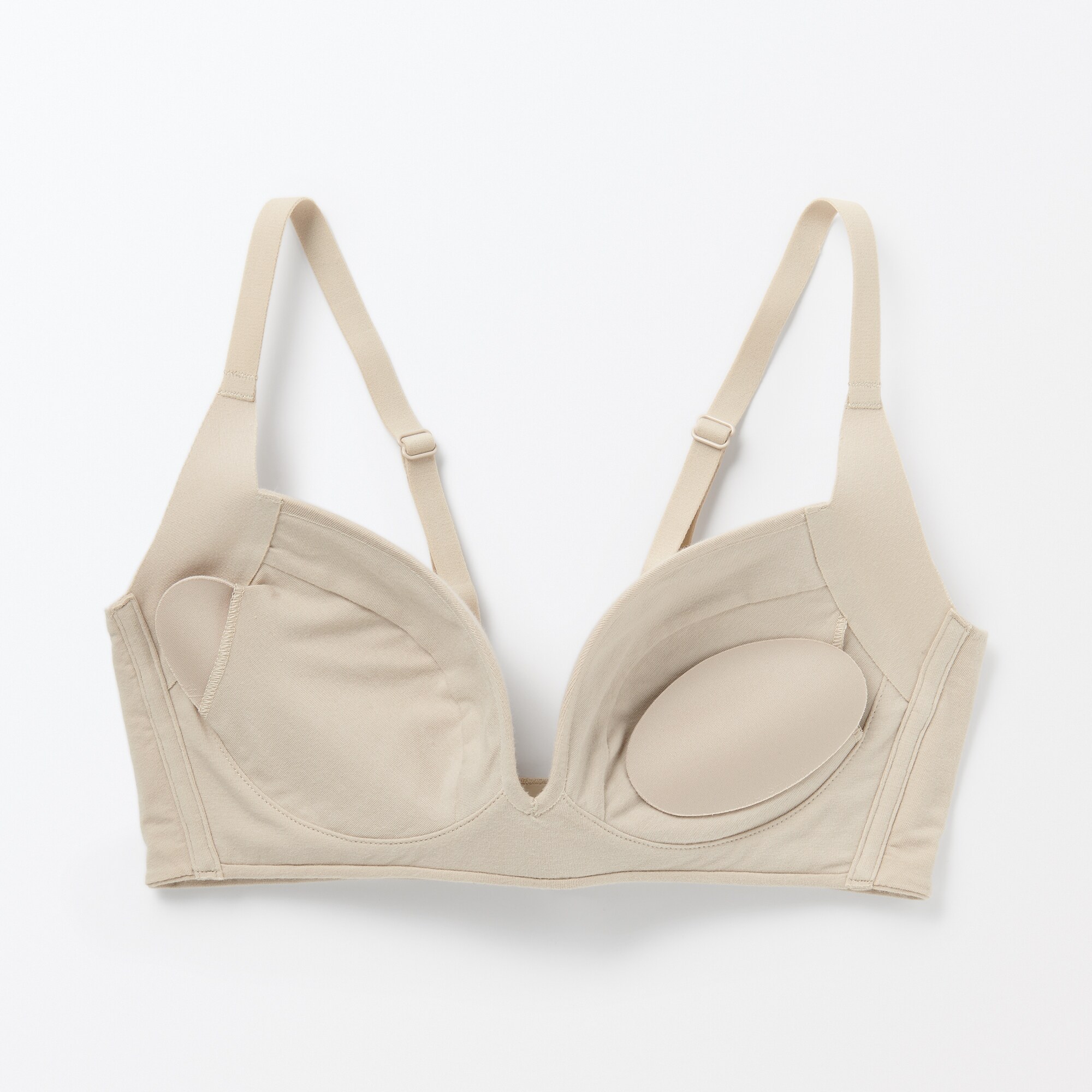 婦人　ノンワイヤー胸の形を整えるブラジャー　プラスサイズ