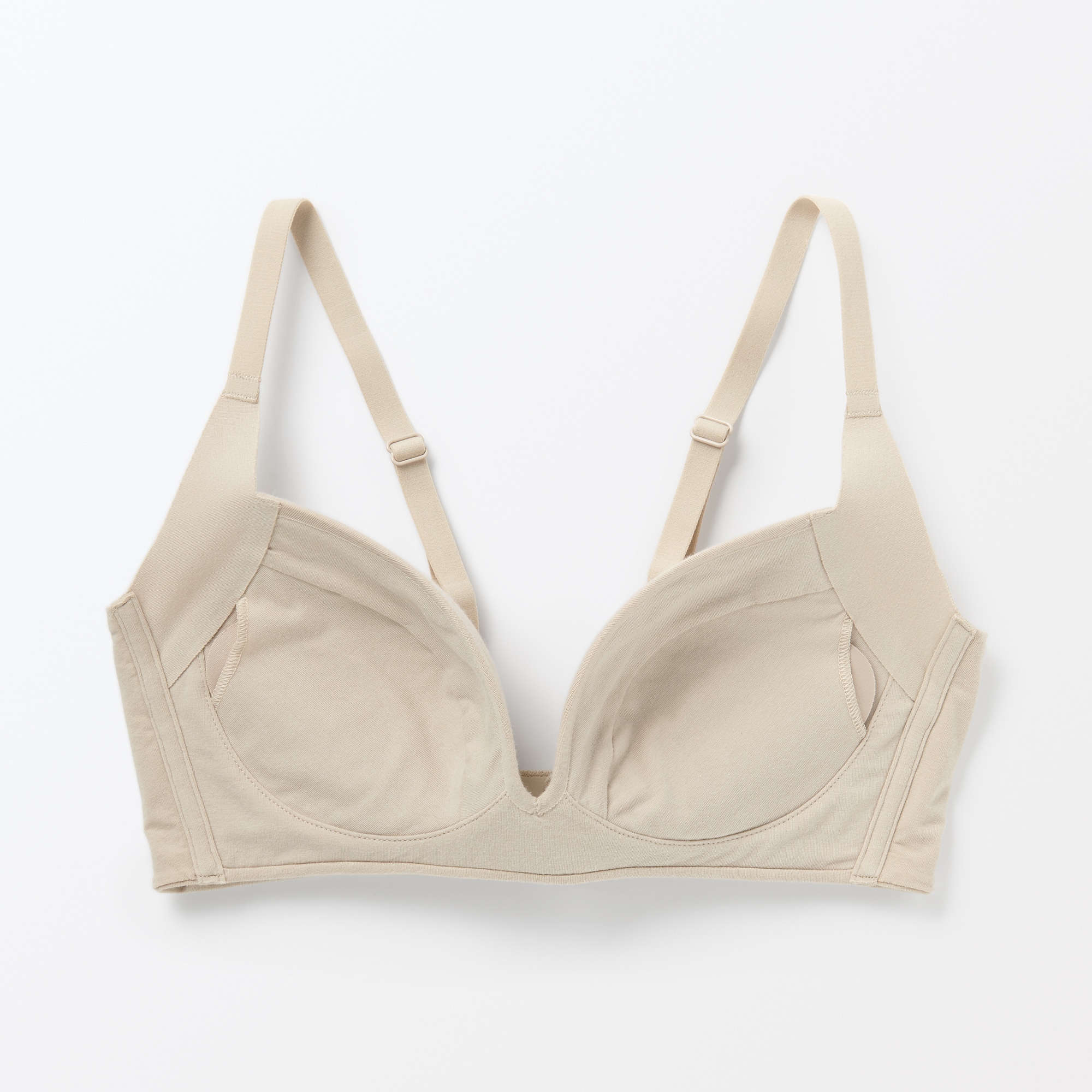 婦人 ノンワイヤー胸の形を整えるブラジャー プラスサイズ | 無印良品