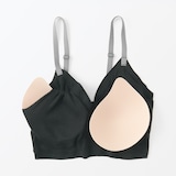 婦人　肌あたりがやさしいリブブラジャー