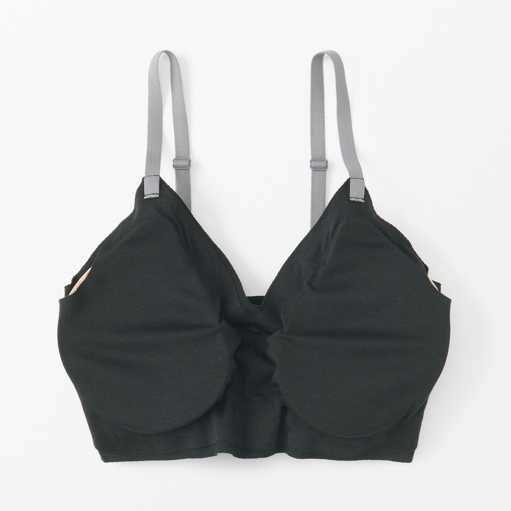 婦人　肌あたりがやさしいリブブラジャー