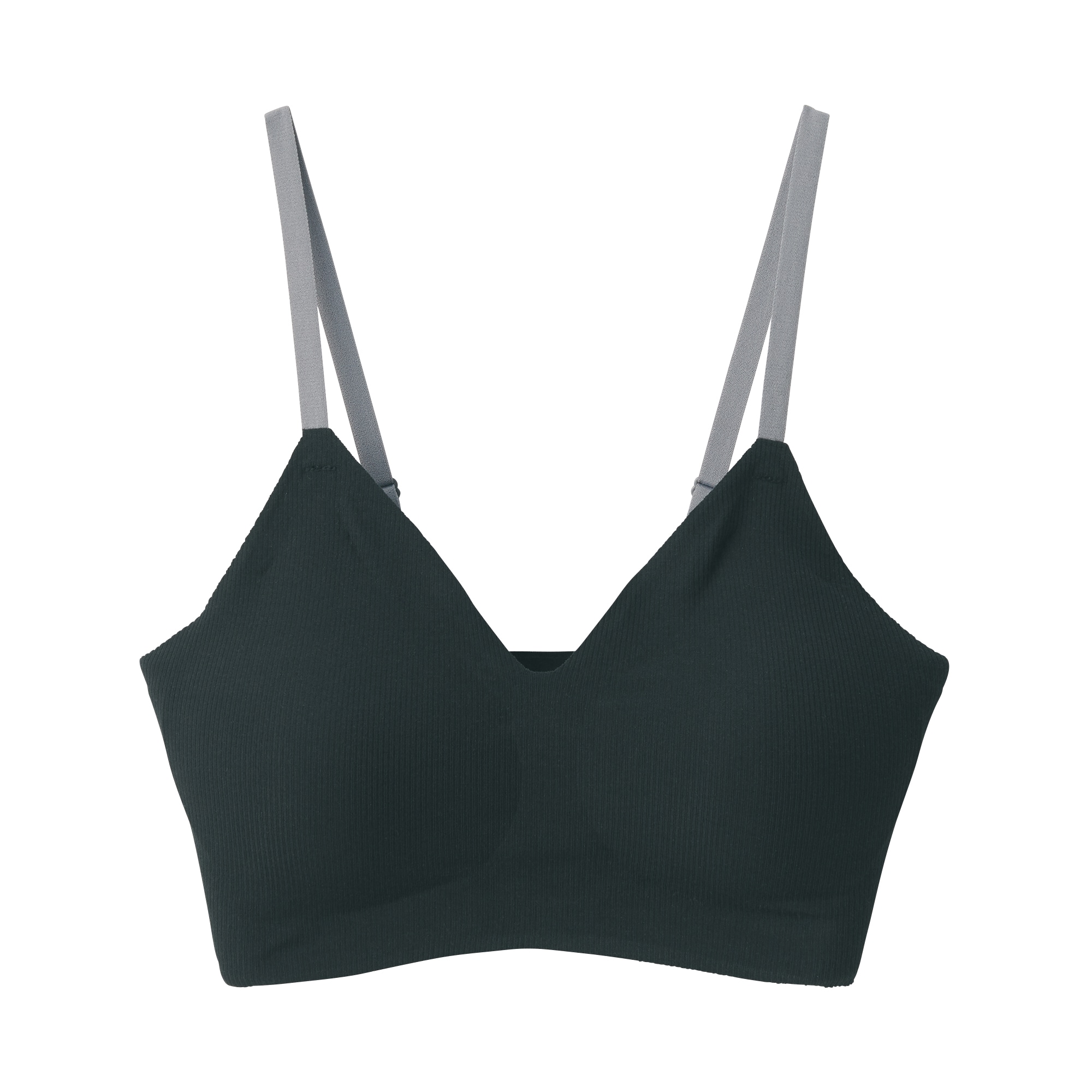 婦人　肌あたりがやさしいリブブラジャー