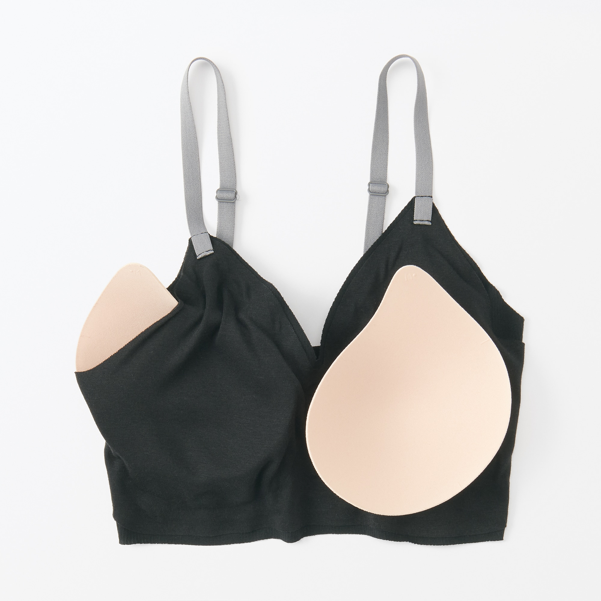 E084 無印婦人　肌あたりがやさしい　リブブラジャー4枚　S 婦人 肌あたりがやさしいリブブラジャー | 無印良品