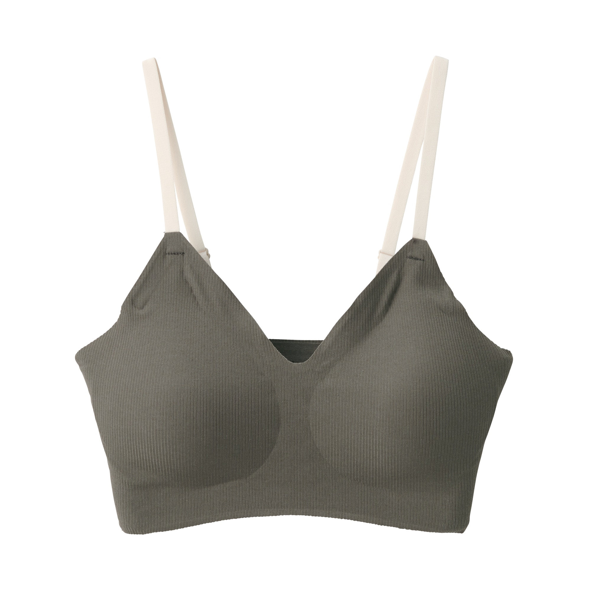 婦人　肌あたりがやさしいリブブラジャー