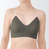 婦人　肌あたりがやさしいリブブラジャー