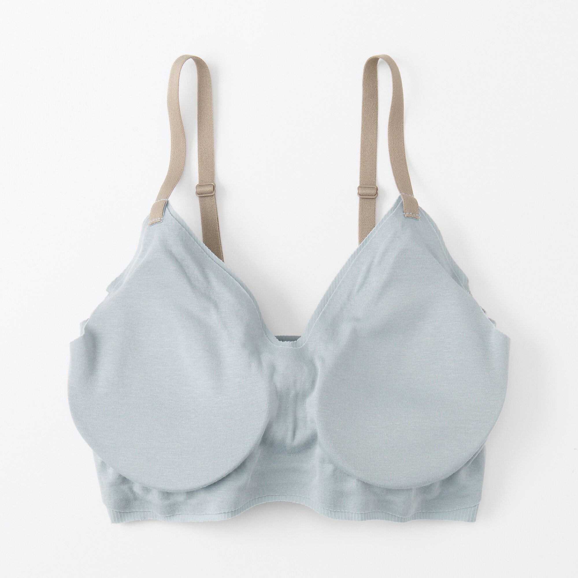 婦人　肌あたりがやさしいリブブラジャー