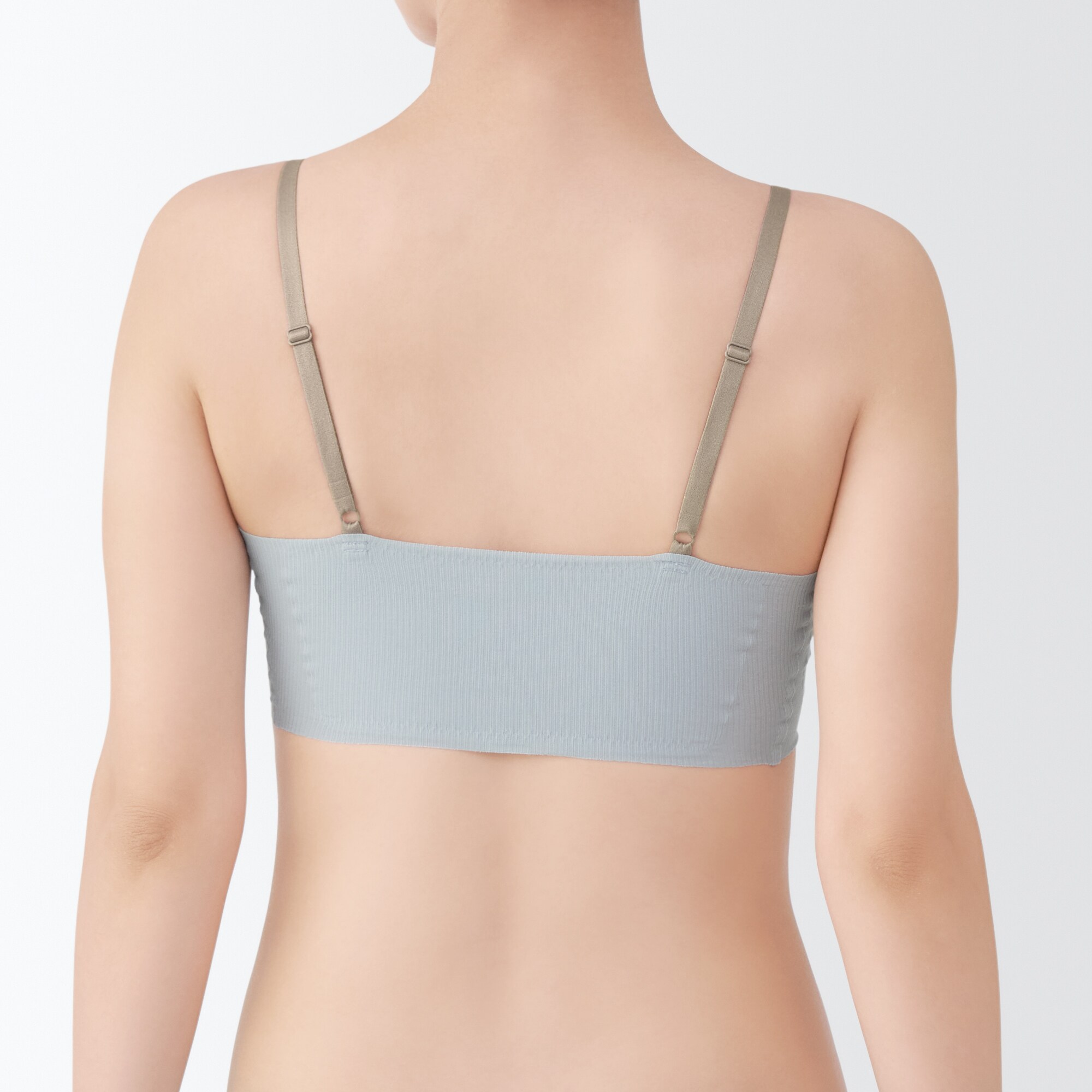 婦人　肌あたりがやさしいリブブラジャー