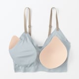 婦人　肌あたりがやさしいリブブラジャー