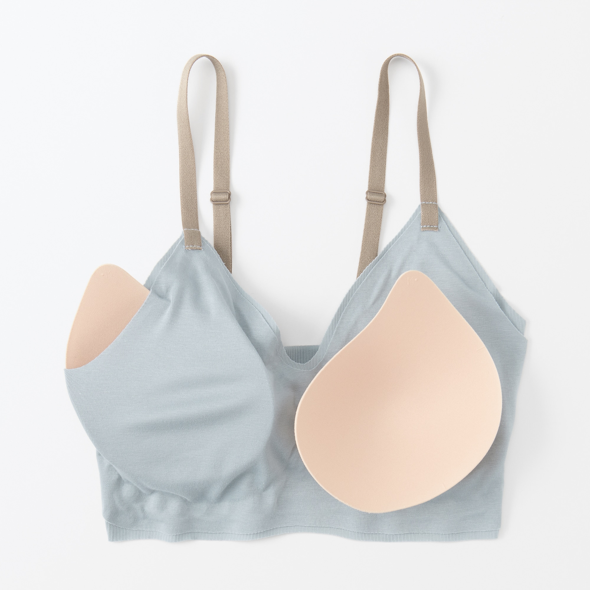 婦人　肌あたりがやさしいリブブラジャー