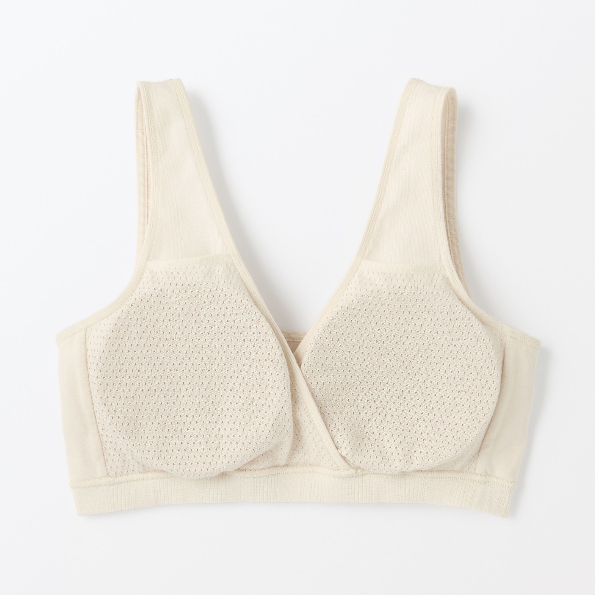 婦人　【マタニティ】シルク混パターンメッシュ授乳に便利なブラジャー