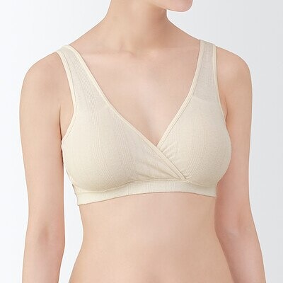 婦人　【マタニティ】シルク混パターンメッシュ授乳に便利なブラジャー