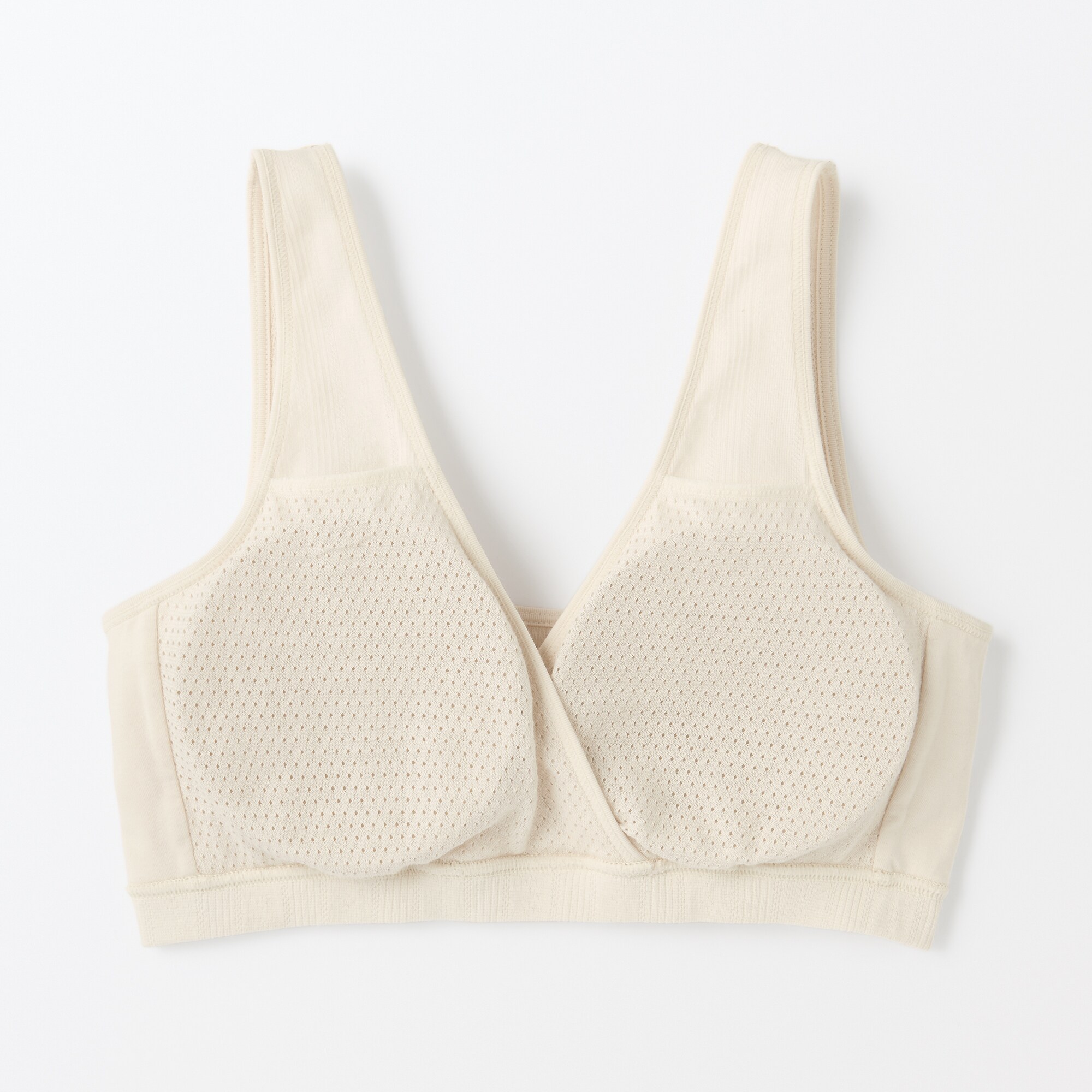 婦人　【マタニティ】シルク混パターンメッシュ授乳に便利なブラジャー