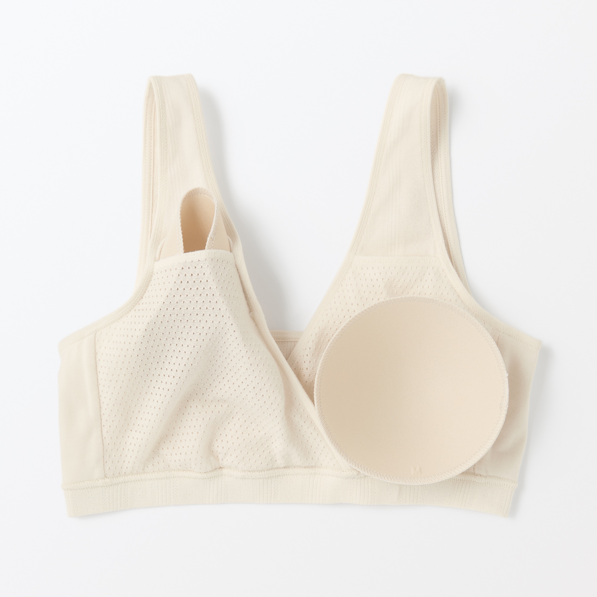 婦人　【マタニティ】シルク混パターンメッシュ授乳に便利なブラジャー