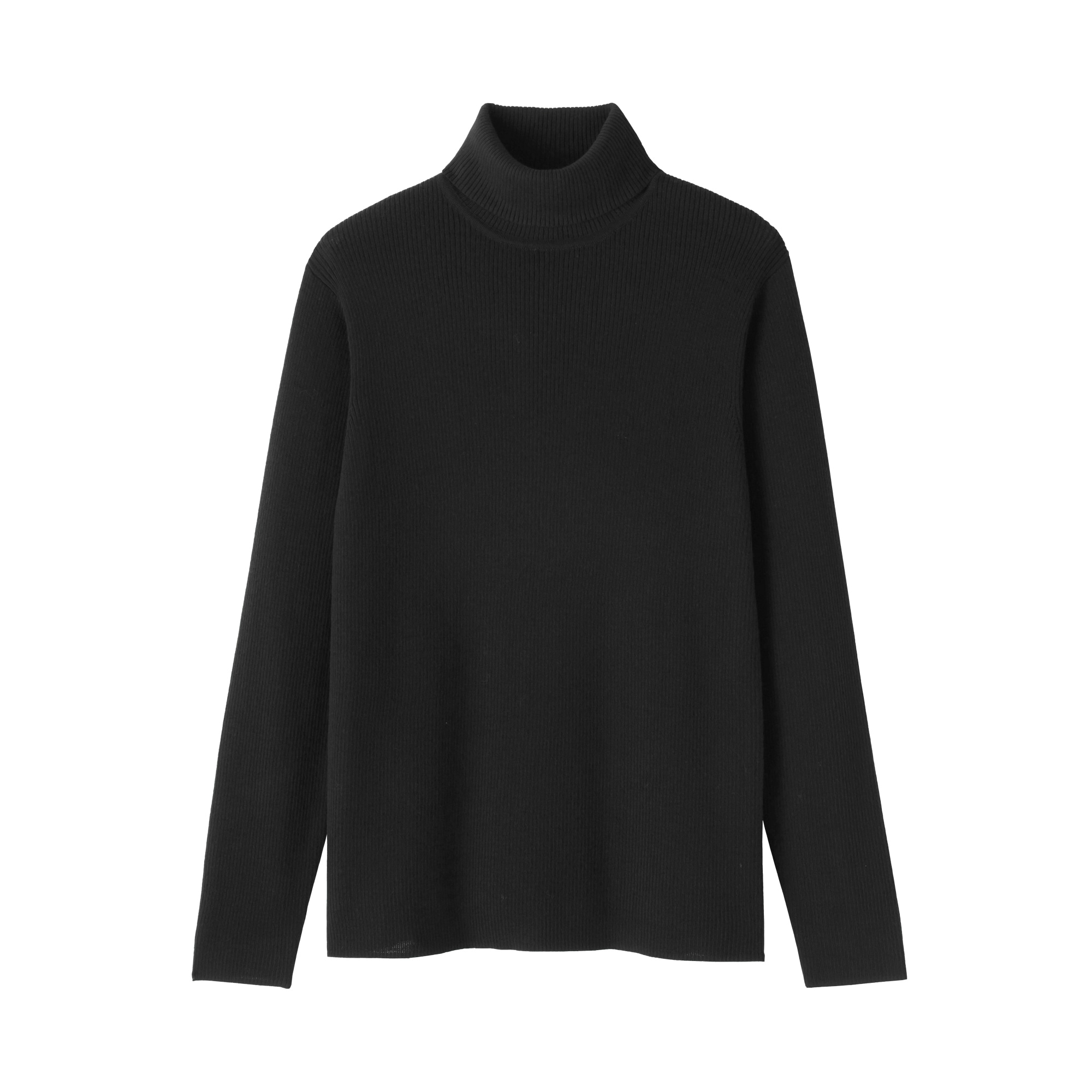 紳士　洗えるウールリブタートルネックセーター