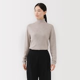 紳士　洗えるウールリブタートルネックセーター