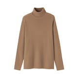 紳士　洗えるウールリブタートルネックセーター