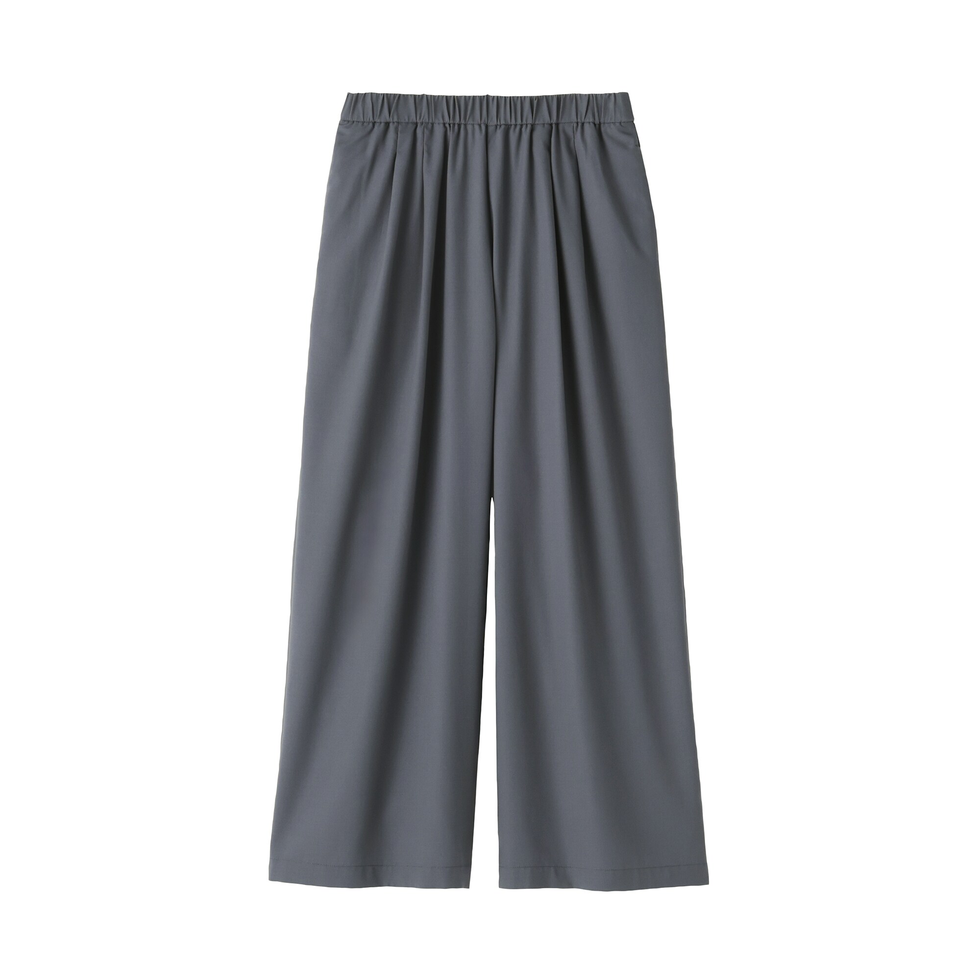 婦人　なめらか　リヨセル混イージーワイドパンツ