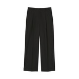 婦人　撥水ストレッチ　タックストレートパンツ