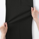 婦人　撥水ストレッチ　タックストレートパンツ
