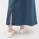 婦人　ストレッチデニム　Ａラインスカート